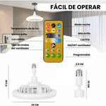 Ventilador, Luz led y Aromatizador 3 en 1